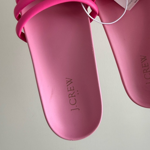 J.Crew Strappy Slide Sandals - Hot Pink - Size 8 - NWT - Picture 10 of 12